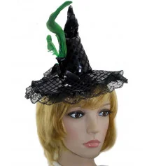 Шляпа ведьмочки на обруче купить в интернет магазине подарков ПраздникШоп