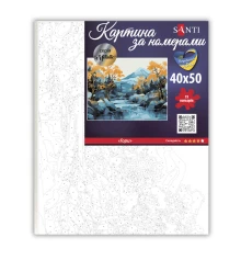 Картина по номерам SANTI Горы  с металлизированными красками 40х50 купить в интернет магазине подарков ПраздникШоп