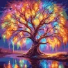 Картина по номерам SANTI Сказочное дерево, 40*40см, LED подсветка