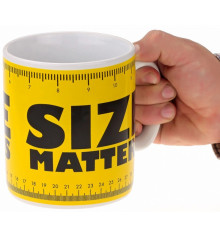 Кружка - гігант "Size matters" купить в интернет магазине подарков ПраздникШоп