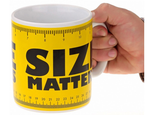 Кружка - гігант "Size matters" купить в интернет магазине подарков ПраздникШоп