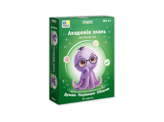 Настольная игра Академия знаний Strateg. Думаю. Сравниваю. Выбираю (31219) купить в интернет магазине подарков ПраздникШоп
