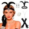 Костюм ретро набор женский в стиле Гэтсби 14141 (5 предметов)