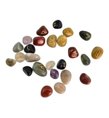 Руны из микса натуральных камней (25 камней) купить в интернет магазине подарков ПраздникШоп