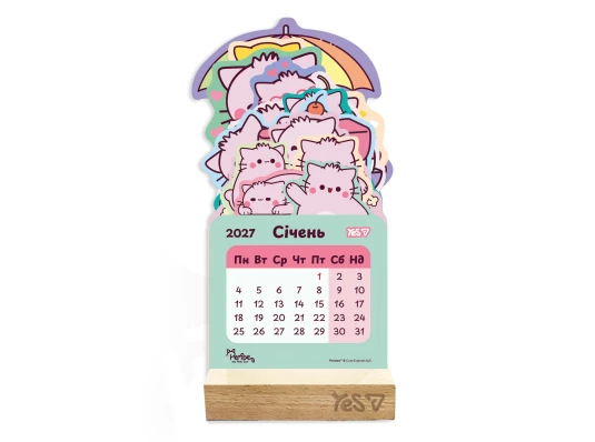 Календарь Yes Pembe the Cat настольный формовой на подставке на 2027 г купить в интернет магазине подарков ПраздникШоп