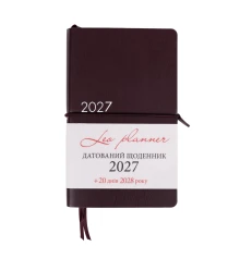 Ежедневник Leo Planner Glory 12х20 см датированный 2027 мягкий коричневый 352 страницы купить в интернет магазине подарков ПраздникШоп