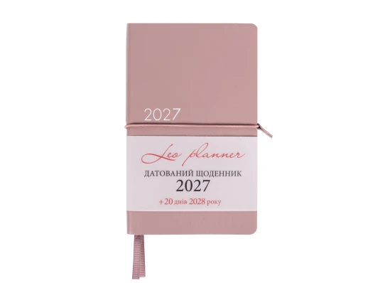 Ежедневник Leo Planner Glory 12х20 см датированный 2027 мягкий розовый 352 страницы купить в интернет магазине подарков ПраздникШоп