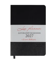 Ежедневник Leo Planner Velvet A5 датированный 2027 мягкий черный 368 страниц купить в интернет магазине подарков ПраздникШоп