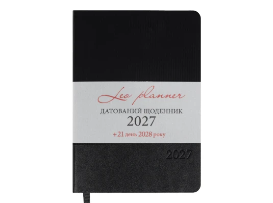 Ежедневник Leo Planner Velvet A5 датированный 2027 мягкий черный 368 страниц купить в интернет магазине подарков ПраздникШоп