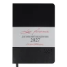 Ежедневник Leo Planner Velvet A5 датированный 2027 мягкий черный 368 страниц