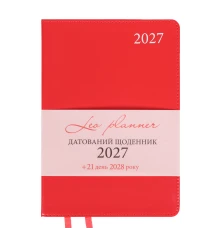 Ежедневник Leo Planner Aldento A5 датированный 2027 интегральный красный 368 страниц купить в интернет магазине подарков ПраздникШоп
