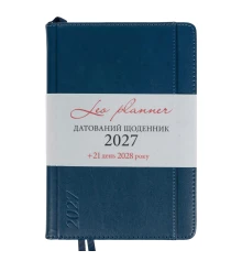 Ежедневник Leo Planner Legacy A5 датированный 2027 твердый синий 368 страниц купить в интернет магазине подарков ПраздникШоп