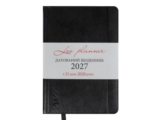 Ежедневник Leo Planner Legacy A5 датированный 2027 твердый черный 368 страниц купить в интернет магазине подарков ПраздникШоп