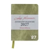 Ежедневник Leo Planner Prime A6 датированный 2027 мягкий оливковый 352 страницы