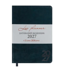 Ежедневник Leo Planner Case А5 датированный 2027 интегральный темный изумруд 368 страниц купить в интернет магазине подарков ПраздникШоп