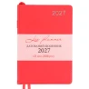 Ежедневник Leo Planner City А5 датированный 2027 твердый красный 368 страниц