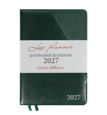 Ежедневник Leo Planner Whisky А5 датированный 2027 твердый зеленый 368 страниц купить в интернет магазине подарков ПраздникШоп