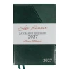 Ежедневник Leo Planner Whisky А5 датированный 2027 твердый зеленый 368 страниц