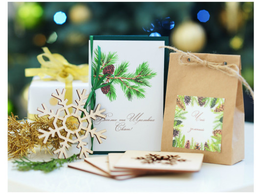 Подарочный набор "Зимний чай" купить в интернет магазине подарков ПраздникШоп
