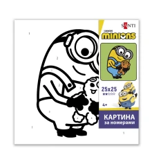 Картина по номерам SANTI Миньоны Любимый мишка 25 х 25 см купить в интернет магазине подарков ПраздникШоп