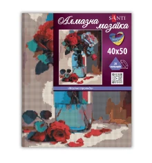 Алмазная мозаика SANTI Магические розы 40*50см на подрамнике купить в интернет магазине подарков ПраздникШоп