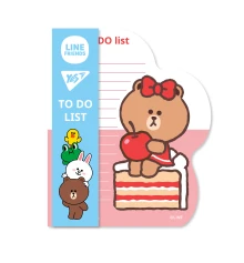 Бумага для заметок YES To Do Line Friends girl планшет с магнитом купить в интернет магазине подарков ПраздникШоп