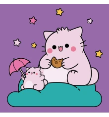 Картина по номерам SANTI Pembe the Cat. Delicious cookies 25х25 см купить в интернет магазине подарков ПраздникШоп