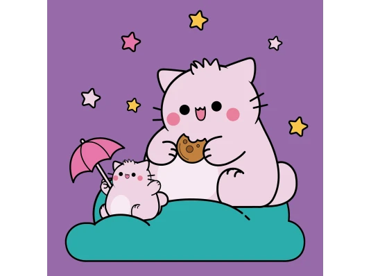Картина по номерам SANTI Pembe the Cat. Delicious cookies 25х25 см купить в интернет магазине подарков ПраздникШоп