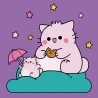 Картина по номерам SANTI Pembe the Cat. Delicious cookies 25х25 см