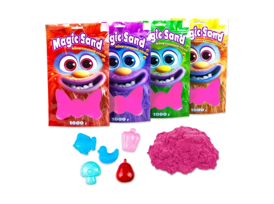 Кинетический песок Magic sand в пакете 39404-8 розовый купить в интернет магазине подарков ПраздникШоп