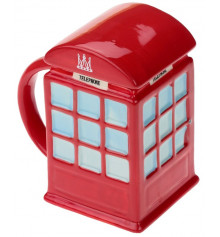 Кружка "LONDON" - красная телефонная будка купить в интернет магазине подарков ПраздникШоп