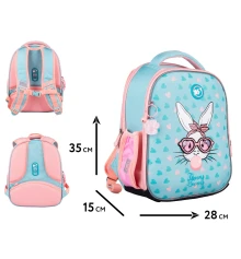 Рюкзак школьный каркасный YES Funny Bunny H-100 купить в интернет магазине подарков ПраздникШоп