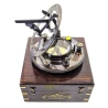 Годинники сонячні бронзові в футлярі (годинник 14×12×12 см, футляр 15×15×8 см)