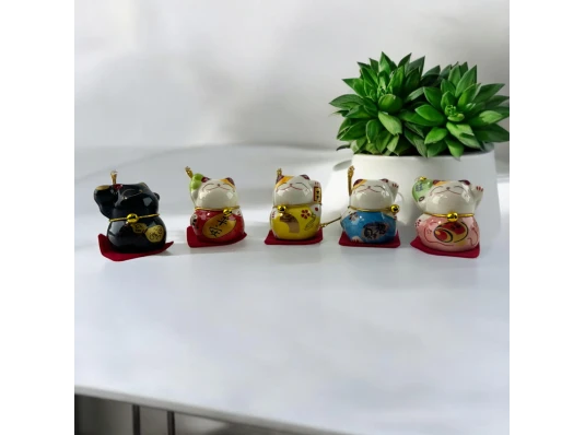 Кошки Манэки-нэко (набор 5 шт.) (5.8×23×4 см) купить в интернет магазине подарков ПраздникШоп