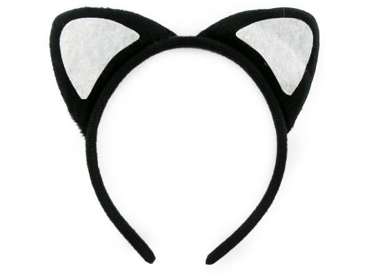 Ушки "Кошка" черная купить в интернет магазине подарков ПраздникШоп
