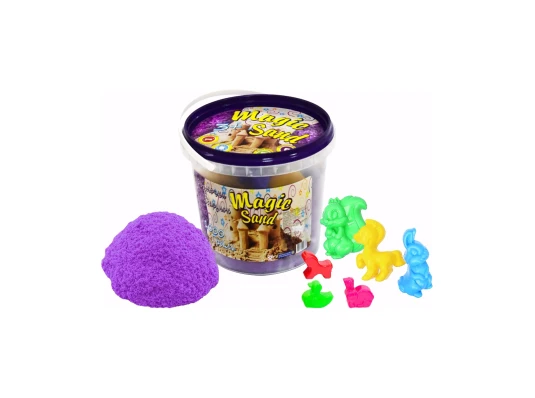 Кинетический песок Magic Sand сиреневый в ведре 1 кг (372-4) купить в интернет магазине подарков ПраздникШоп