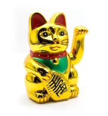 Кошка Манэки-нэко машущая лапой (14.5×9.5×9 см) купить в интернет магазине подарков ПраздникШоп