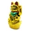 Кошка Манэки-нэко машущая лапой на чаше богатства (18×11×7 см) купить в интернет магазине подарков ПраздникШоп