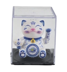 Кошка Манэки Нэко на солнечной батарее (6.4×5.4×5.4 см) купить в интернет магазине подарков ПраздникШоп