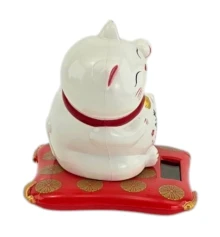 Кошка Манэки-нэко машущая лапами на солнечной батарее (7.5×6.7×7.1 см) купить в интернет магазине подарков ПраздникШоп