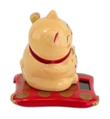 Кошка Манэки-нэко машущая лапами на солнечной батарее (7.5×6.7×7.1 см) купить в интернет магазине подарков ПраздникШоп