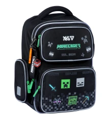 Рюкзак школьный полукаркасный Yes Minecraft Effect LED S-101M купить в интернет магазине подарков ПраздникШоп