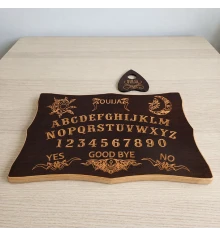 Спиритическая доска OUIJA «Эксклюзивная» на английском языке (46×29×1.8 см), резная, массив дерева купить в интернет магазине подарков ПраздникШоп