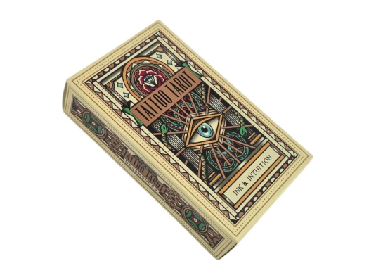 Карты Таро «Тату Таро: Чернила и интуиция» (Tattoo Tarot: Ink & Intuition) (10.5×6.2×2.7 см) купить в интернет магазине подарков ПраздникШоп