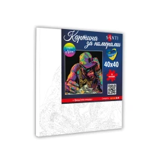 Картина по номерам SANTI Деньги и стиль, 40*40см, неоновые краски купить в интернет магазине подарков ПраздникШоп