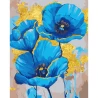 Картина по номерам SANTI Голубые маки, 40*50см, поталь