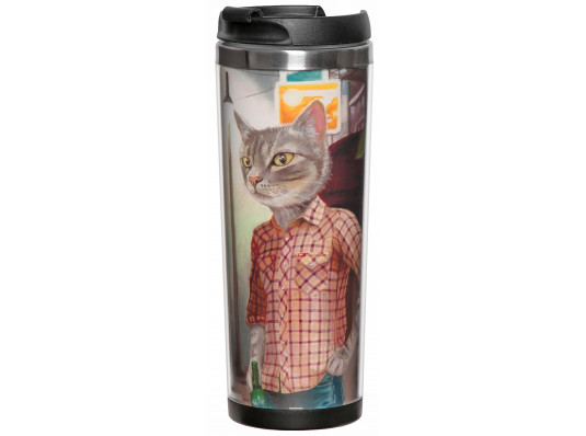 Термокружка "Коты в одежде" купить в интернет магазине подарков ПраздникШоп
