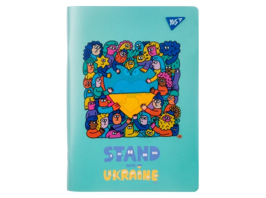 Тетрадь для записей Yes Stand with Ukraine А5 70 листов клетка купить в интернет магазине подарков ПраздникШоп