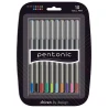Ручка кулькова LINC Pentonic 1,0 мм набір 10 шт мікс кольорів