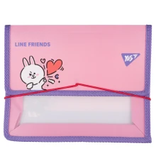 Папка для тетрадей пластиковая Yes Line Friends Cony В5 на резинке купить в интернет магазине подарков ПраздникШоп